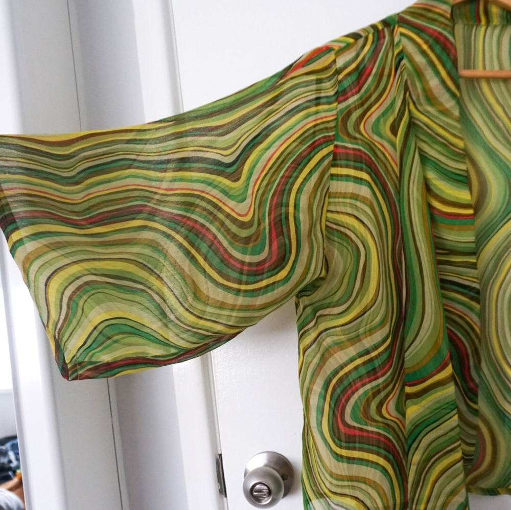 Green Retro Kimono - Picture 5 of 5
